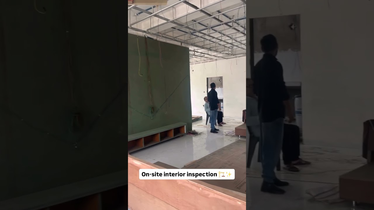 Interior Site Visit in Progress 🏗✨From raw structure to refined elegance – every step matters! 💯