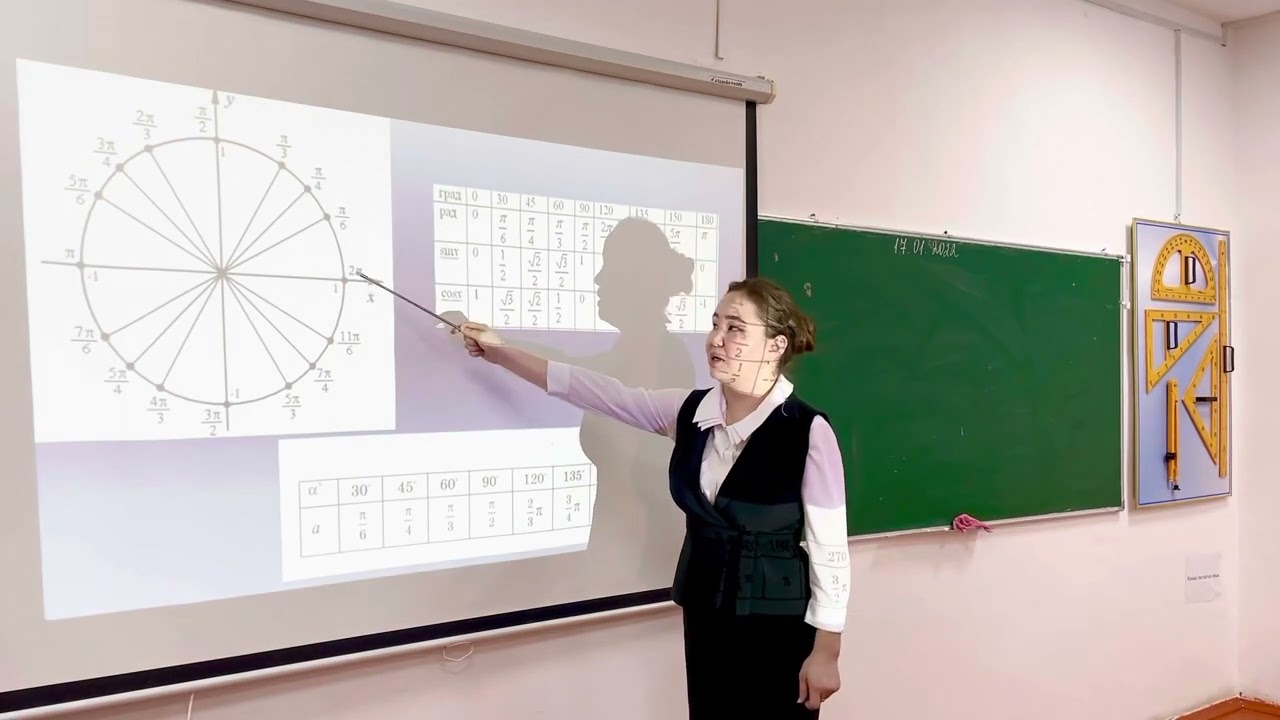 Абиирова Динара/ 9 А сыныбы/Тақырыбы: Кез келген бұрыштың синусы,косинусы, тангенсі, котангенсі