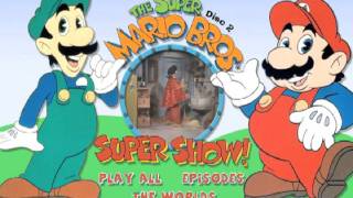 Fbi Warnings, Shout Factory Logo, Macrovision Logo And The Super Mario Bros. Super Show Main Menu