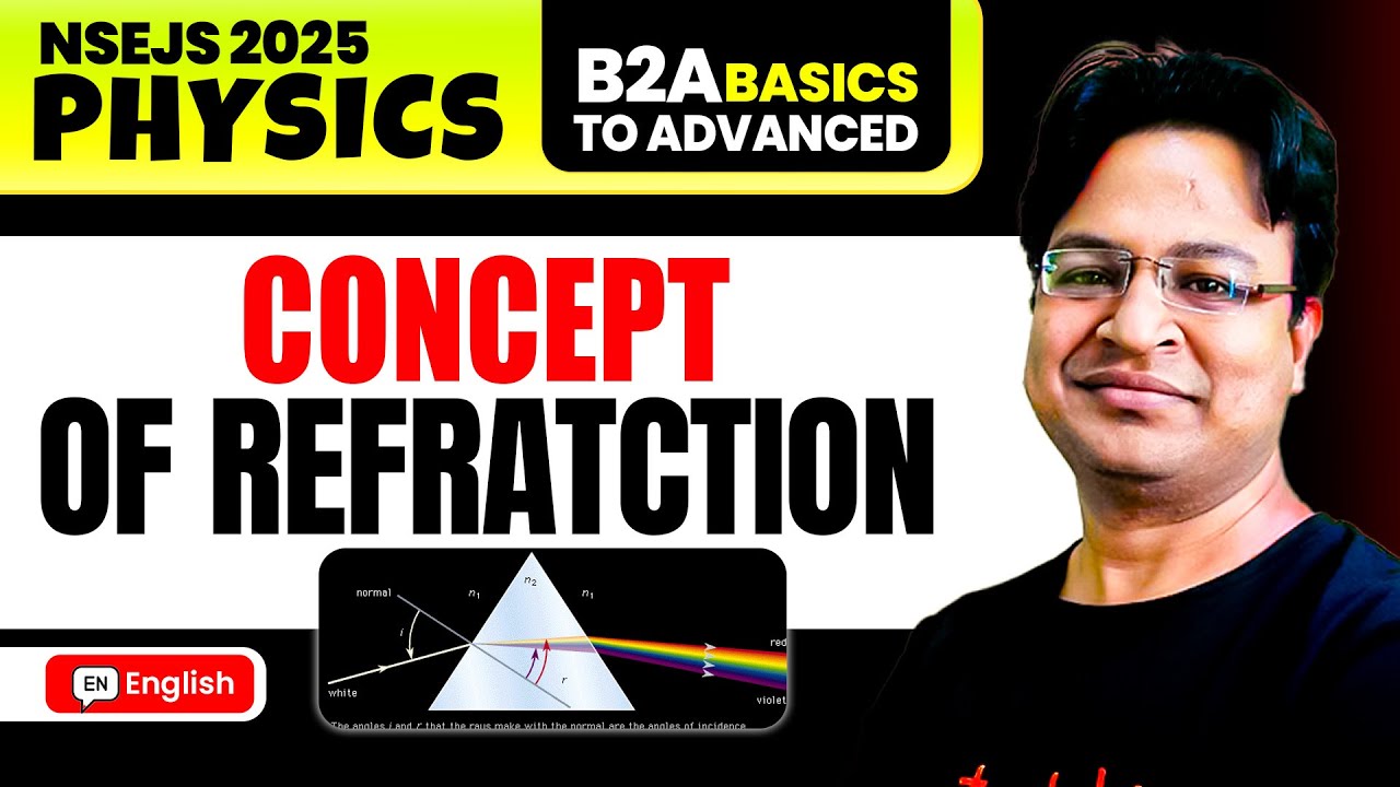 Concept of Refraction | NSEJS 2025 Physics Prep Class 8–10 | Basics to ...