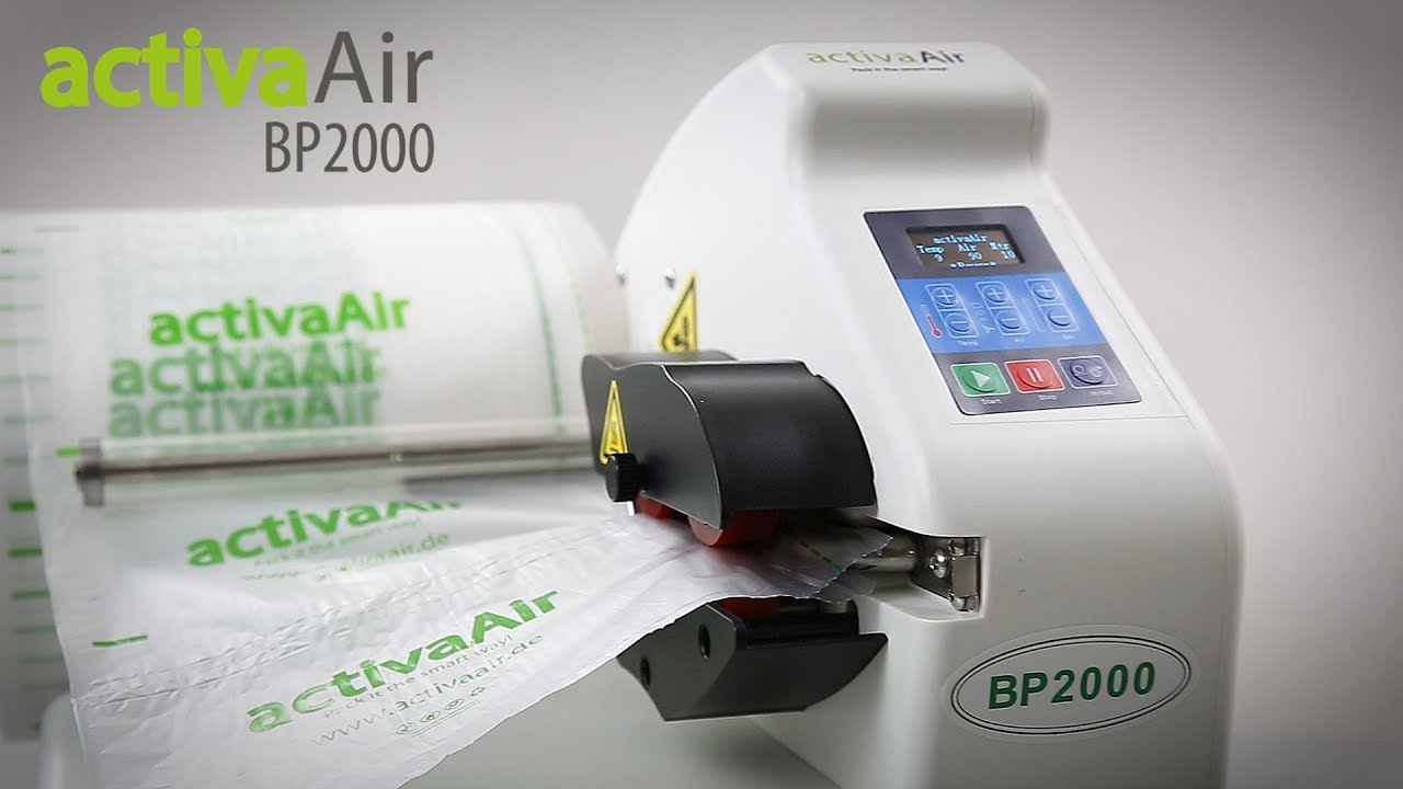 activaAir BP2000 Loose Void Fill Air Cushion Machine YouTube
