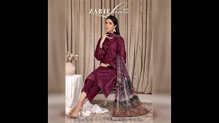 Zarif Embroidered Lawn Unstitched 3Pcs Eid Collection 2023