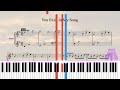 Free Piano Sheet You Exist in My Song