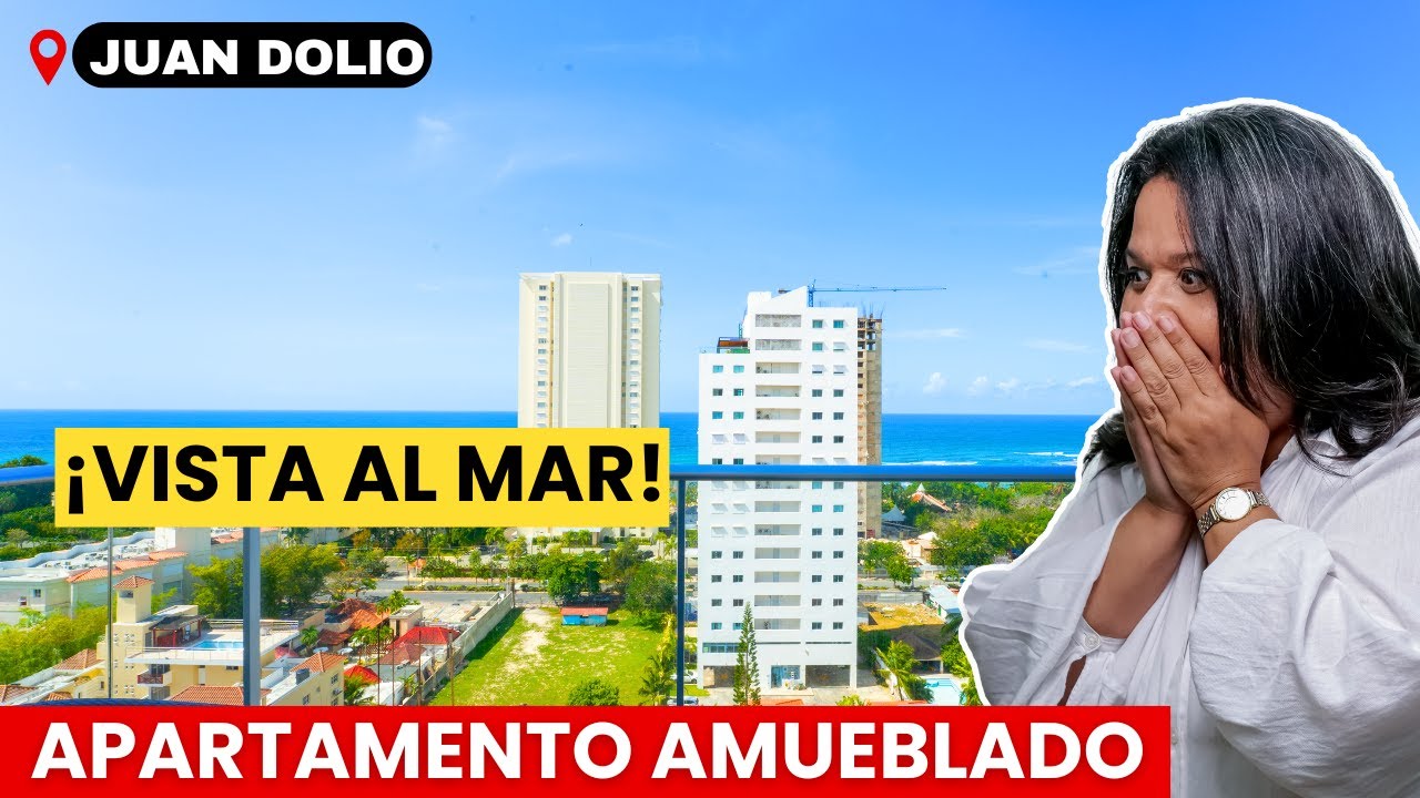 ¡APARTAMENTO AMUEBLADO EN VENTA CON VISTA AL MAR EN JUAN DOLIO! 😍