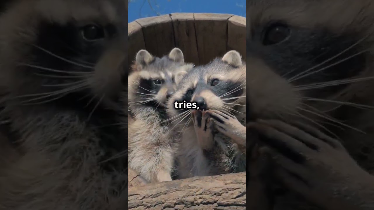 This Mother Raccoon is tough 