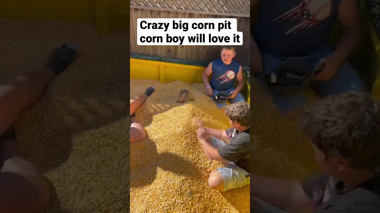 Crazy big corn pit corn boy will love it 