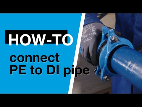 Cast iron pipe to PVC / PE connections [Hawle Syno2000]