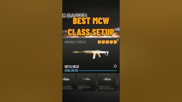 new BEST MCW CLASS SETUP in MW3!