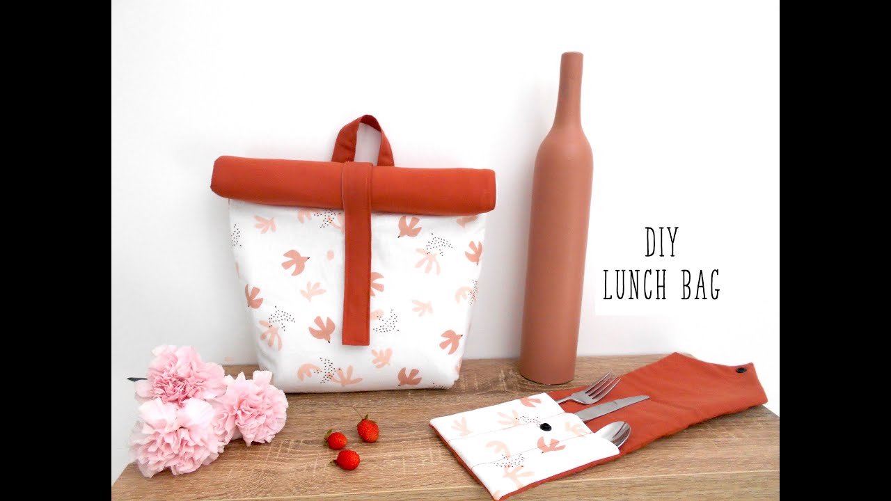 Coudre un lunch bag, tuto lunch bag et pochette à couverts