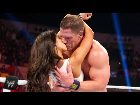 AJ Lee kisses John Cena: Raw, Nov. 26, 2012