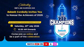🏆 Aakash Champions 2026 | NEET & JEE Toppers Felicitation Ceremony LIVE