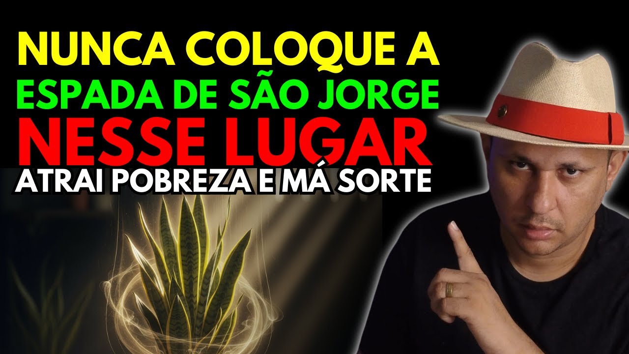 NUNCA COLOQUE A ESPADA DE SÃO JORGE NESSE LUGAR - Atrai Pobreza e   Má Sorte!