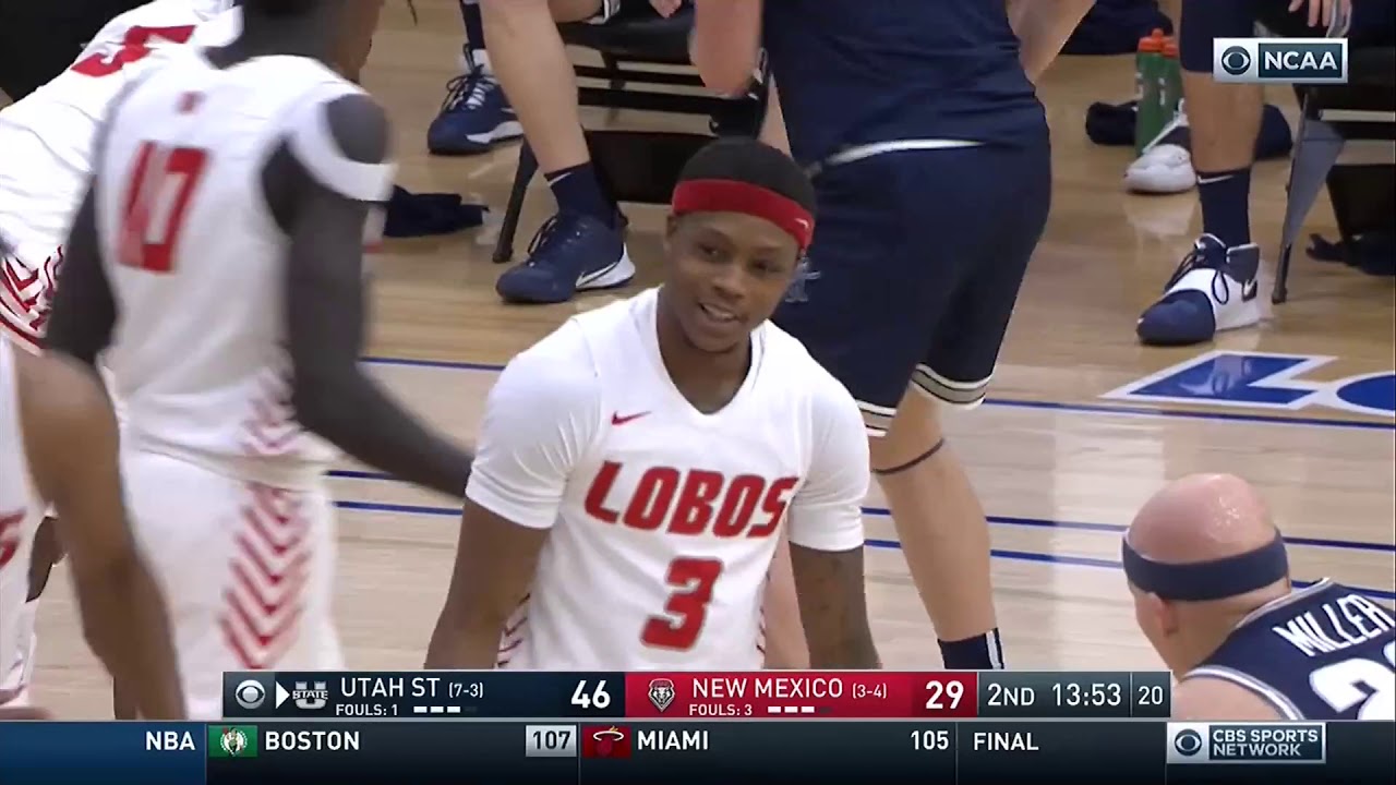 NCAAB 2021 Utah State at New Mexico 2nd Half YouTube