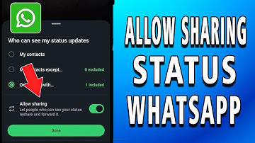WhatsApp status Allow Sharing option update / how to allow sharing status on WhatsApp
