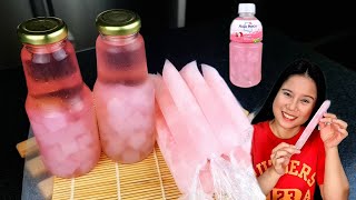 Mahilig Ba Kayo Sa Mogu Mogu? Pwede Mo Na Itong Gawin Sa Bahay! Lychee Juice At Nata De Coco Lang!