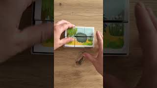 Wooden blocks with animals #woodenblocks #kidsplaying