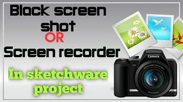 Black screen shot and Screen recorder in sketchware projects.|| Sketchware tutorials.