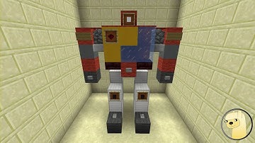 Minecraft - How To Build Transformers G1 Blaster Robot Mode!