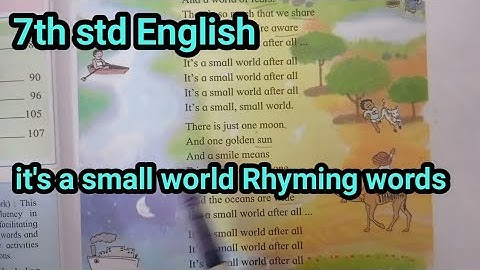 Rhyming words from the poem | Add more rhyming word to each pair|It