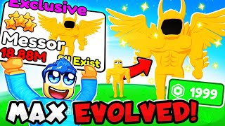 I MAX EVOLVED The ROBUX DOMINUS PET In Pet Evolve Simulator!!