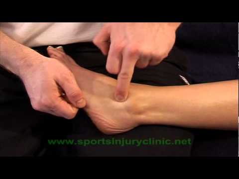 Frictions (sports massage technique) for ankle sprain injuries