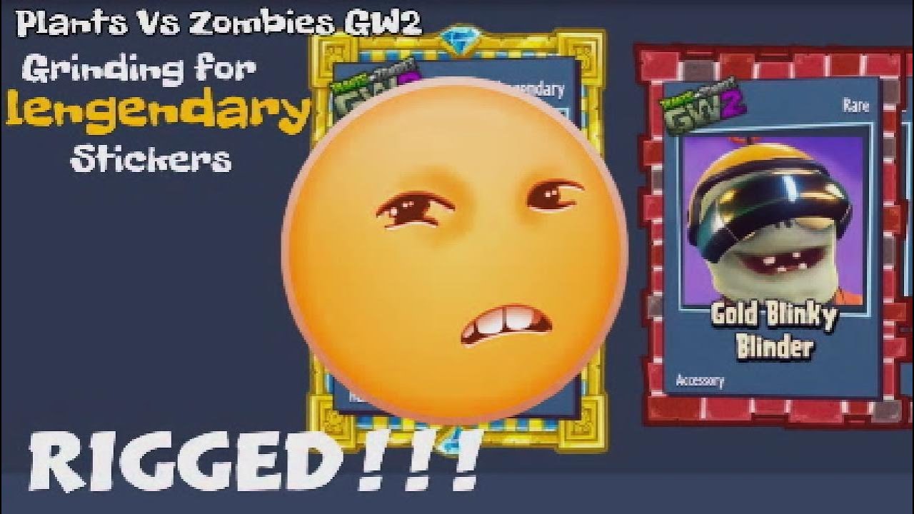 PVZ GW2 Sticker Pack Opening This game is rigged.. YouTube