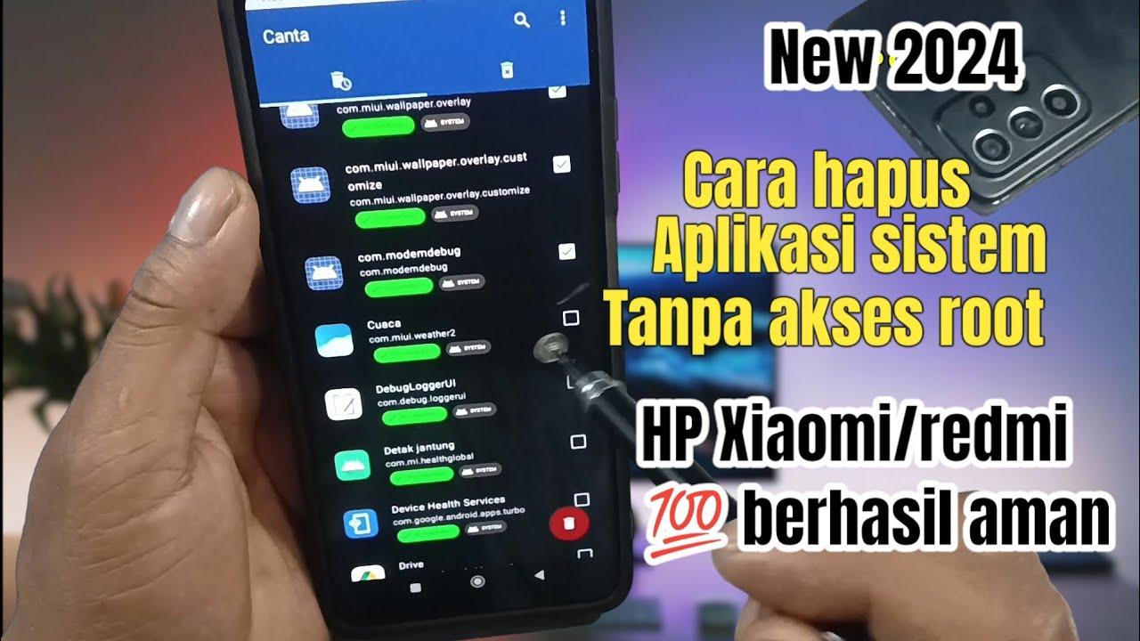 Cara Hapus Aplikasi Sistem Hp Xiaomi/Redmi Tanpa Root - YouTube