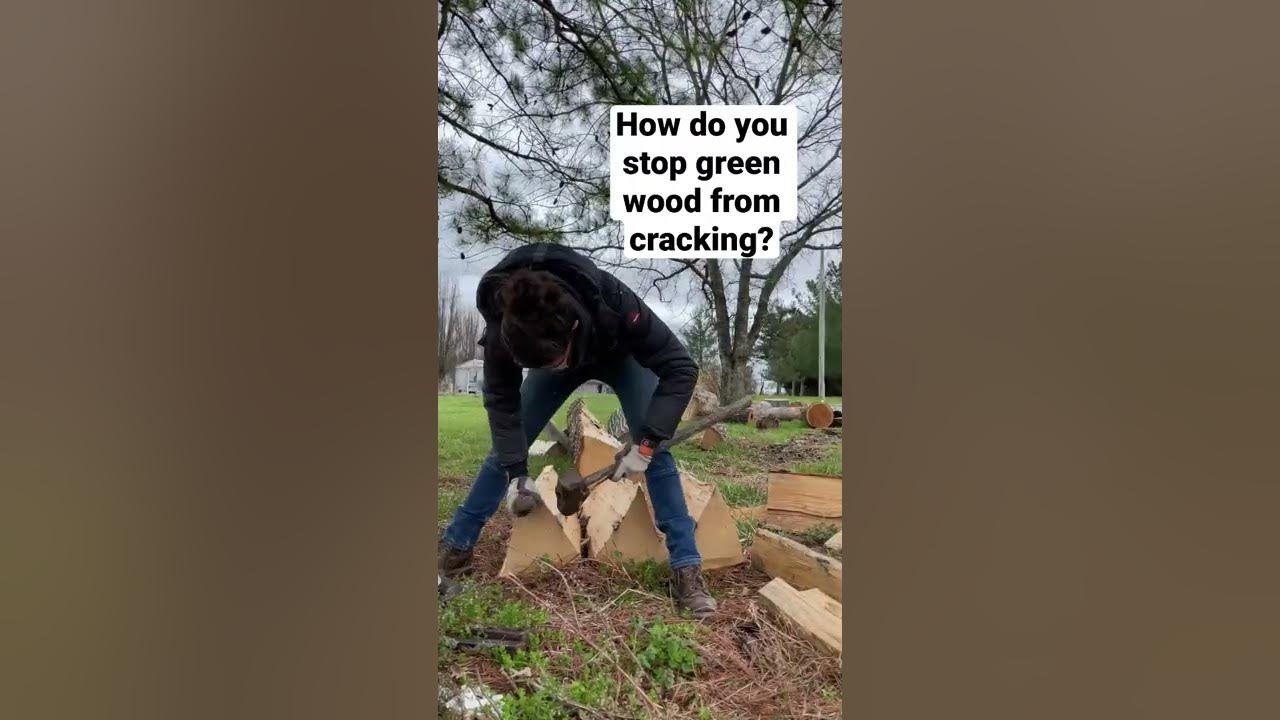 How to stop green wood from cracking as it dries YouTube