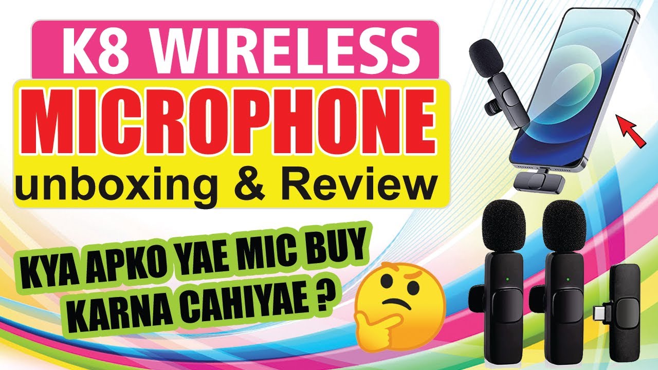 how to use k8 wireless microphone k8 wireless microphone unboxing