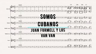 Video thumbnail of "Somos Cubanos (Pista/Partituras) Juan Formell y los Van Van"