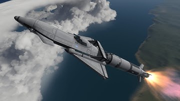 KSP - Mini Shuttle to Orbit & Re-entry!