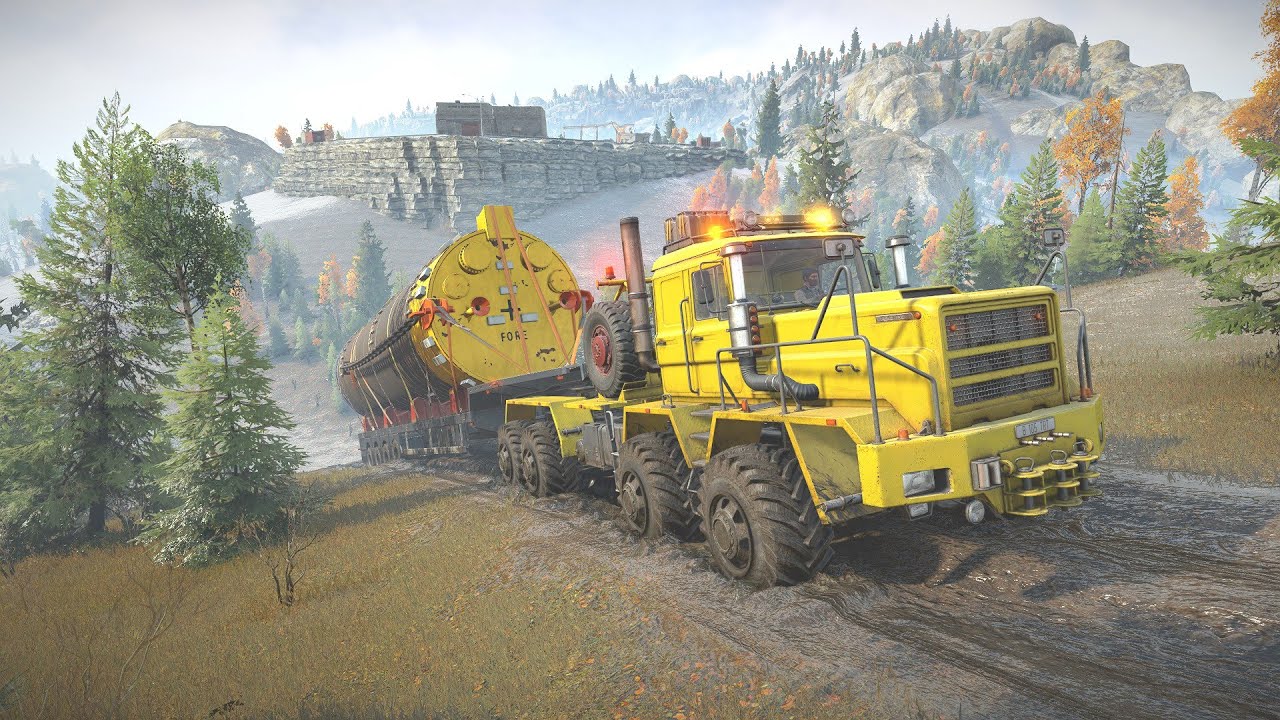 Heavy Load With a Monster Truck | SnowRunner | EnhCrea 