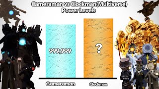 Cameraman vs Clockman(Multiverse) Power Levels 🔥