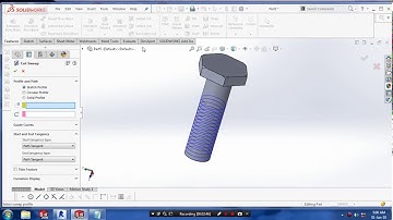 THREAD CUT IN SOLIDWORKS 2016