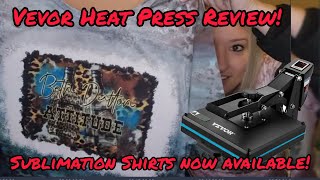 Vevor Heat Press Unboxing and Review | Sublimation Shirts NOW Available at KCC Glitter!