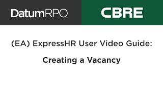 (EA) ExpressHR: Creating a Vacancy screenshot 5