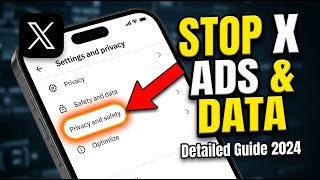 How to withdraw from X (Twitter) personalized ads and data - Detailed Guide