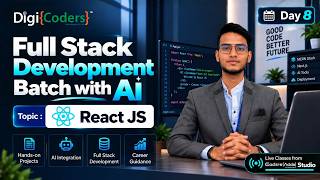 🚀 Full Stack Development Batch with AI | Day-8 | Final Year | DigiCoders Technologies #placement #ai