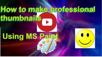 Tutorial | How to make professional YouTube thumbnails for FREE using MS Paint