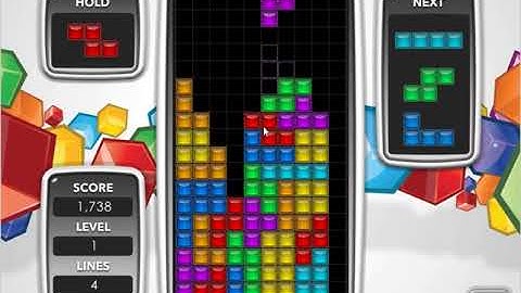 Tetris (Web) Line Clears 40 Lines Custom Tuning Mouse 45s 875ms