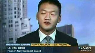 Choi takes DADT questions on C-SPAN