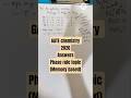 GATE 2026 chemistry memory based solutions :phase rule