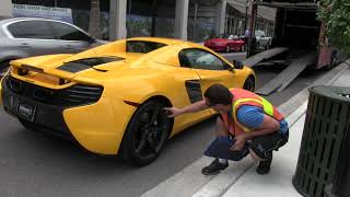 Loading a Mclaren into a delivery truck in Sarasota, Florida by Boostaholics 498 views 3 years ago 5 minutes, 46 seconds