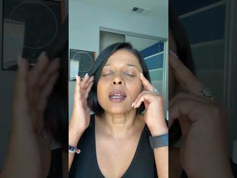 Goonjani Patel demonstrating a simple EFT tapping method to stop anxiety