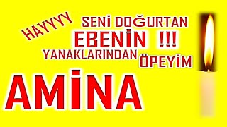 İyi Ki Doğdun Amina İsme Özel Komik Doğum Günü Şarkısı