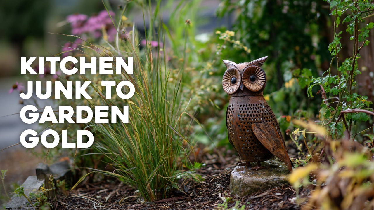 🌿 From Trash to Treasure: Upcycling Kitchen Items as Garden Decor