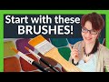 Watercolor Brushes for Beginners (the ONLY 3 brushes you need!)