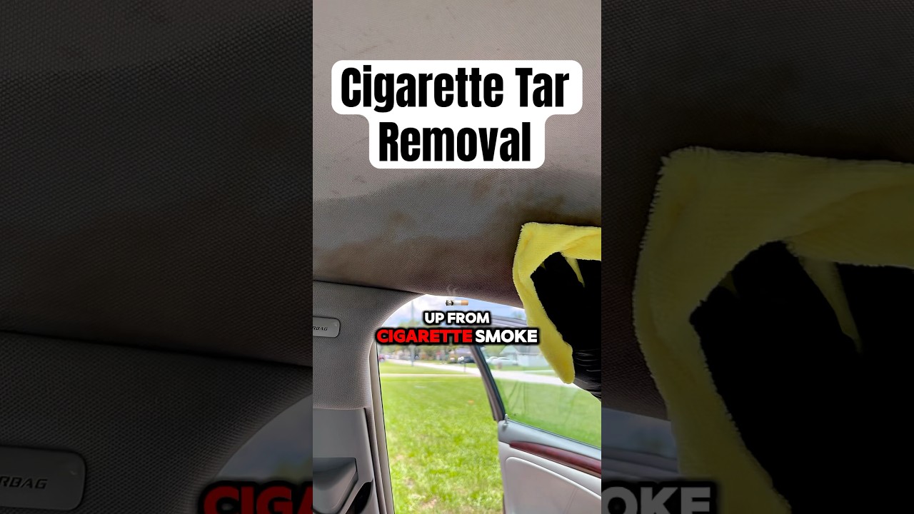 How to Remove Cigarette Tar From Car Headliner | Zap it Stain Remover