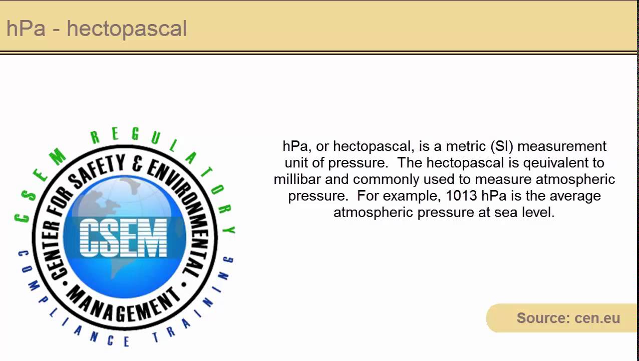 definition hPa YouTube