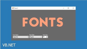 VB.NET - Add installed system fonts to a combobox